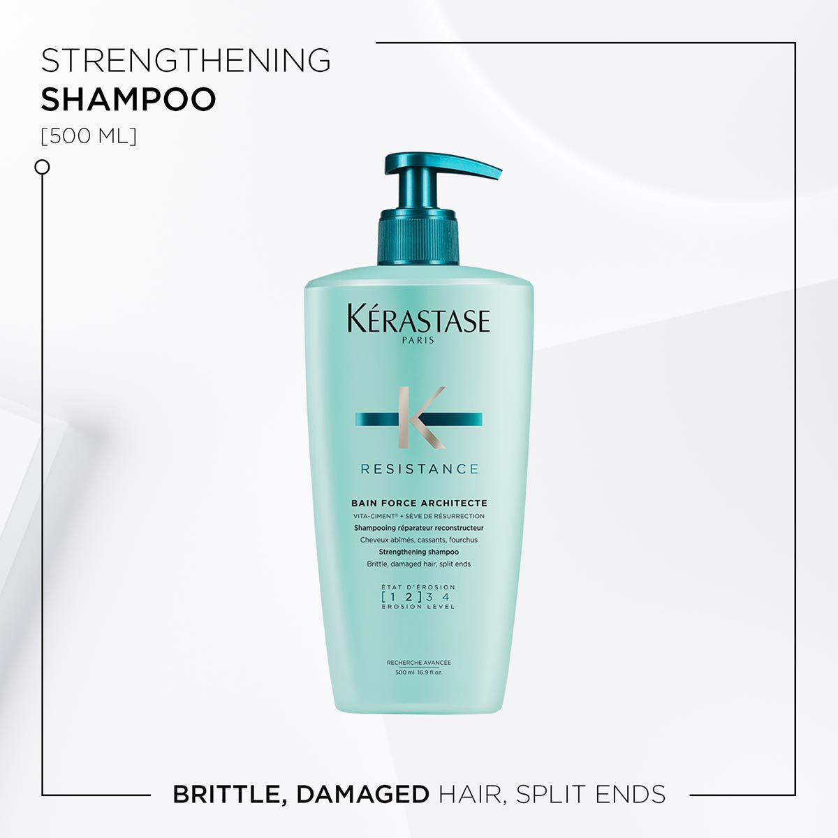 KERASTASE RESISTANCE BAIN FORCE ARCHITECTE SHAMPOO FOR DAMAGED HAIR