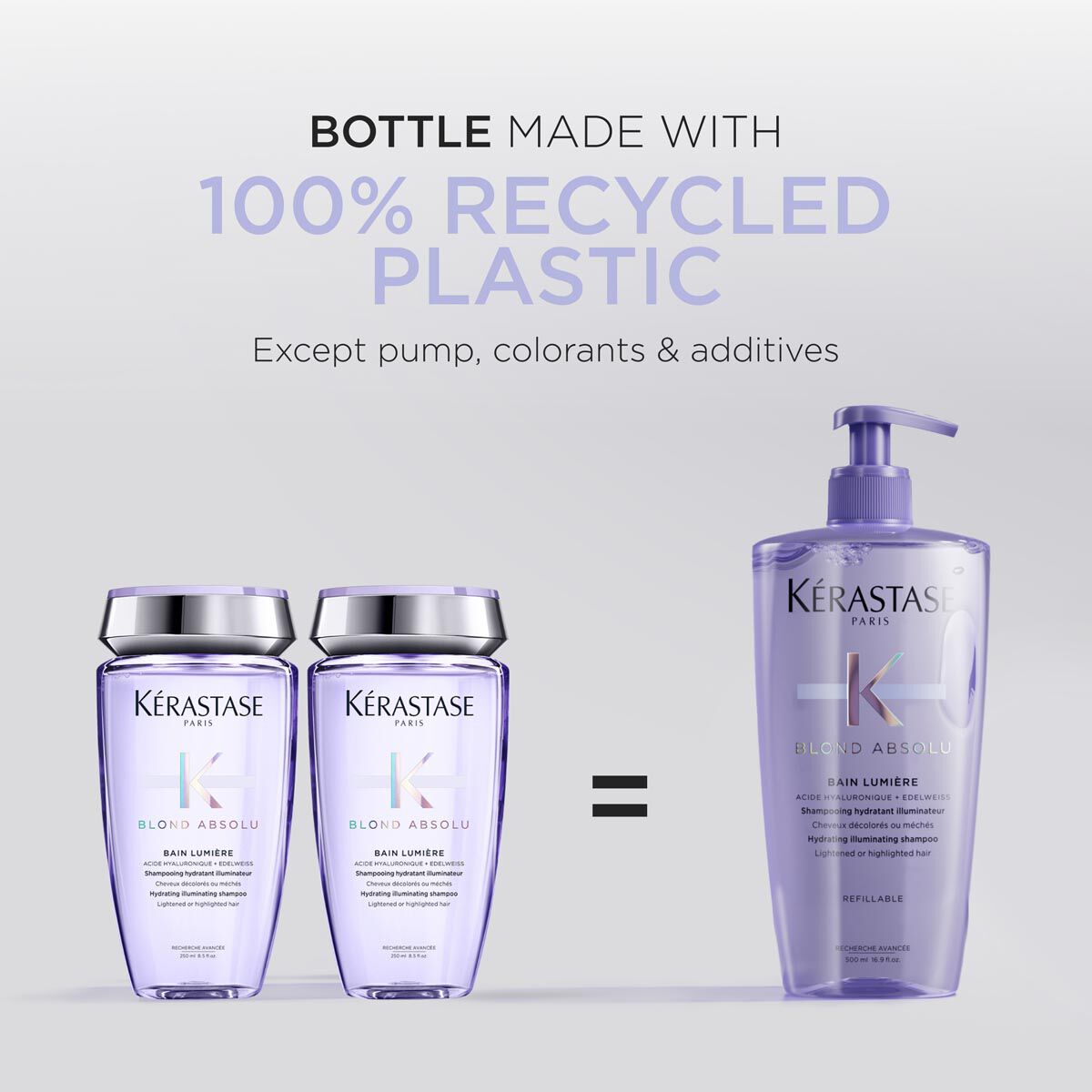 شامبو بان لوميار للشعر المفتّح أو المُعالج بالهايلايت من مجموعة كيراستاس بلوند أبسولو