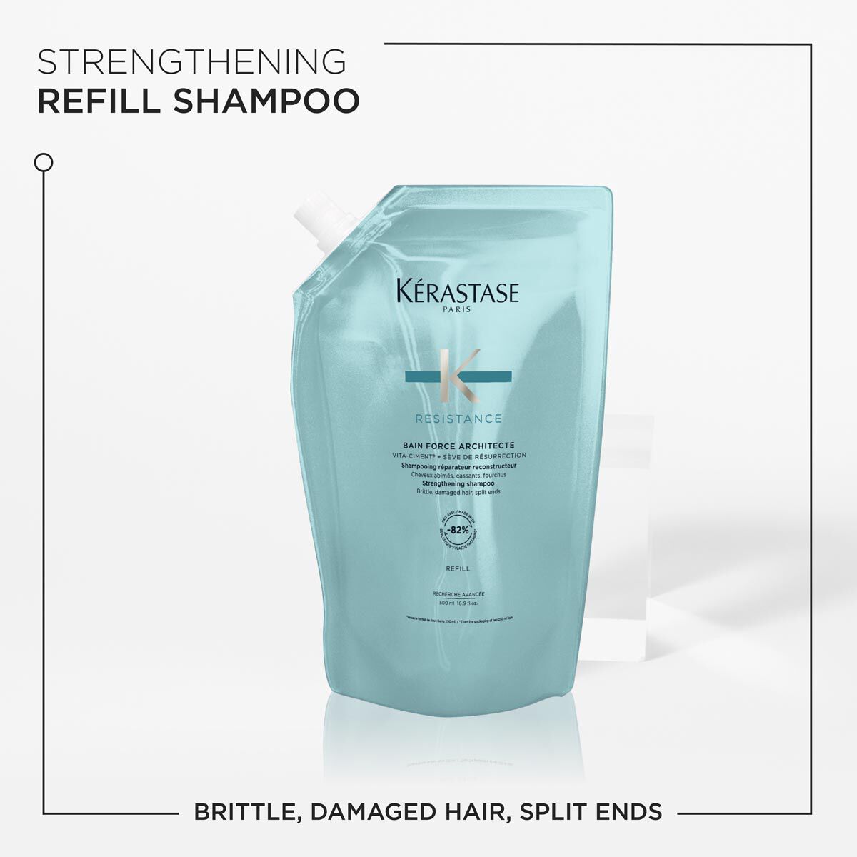 KERASTASE RESISTANCE BAIN FORCE ARCHITECTE SHAMPOO FOR DAMAGED HAIR